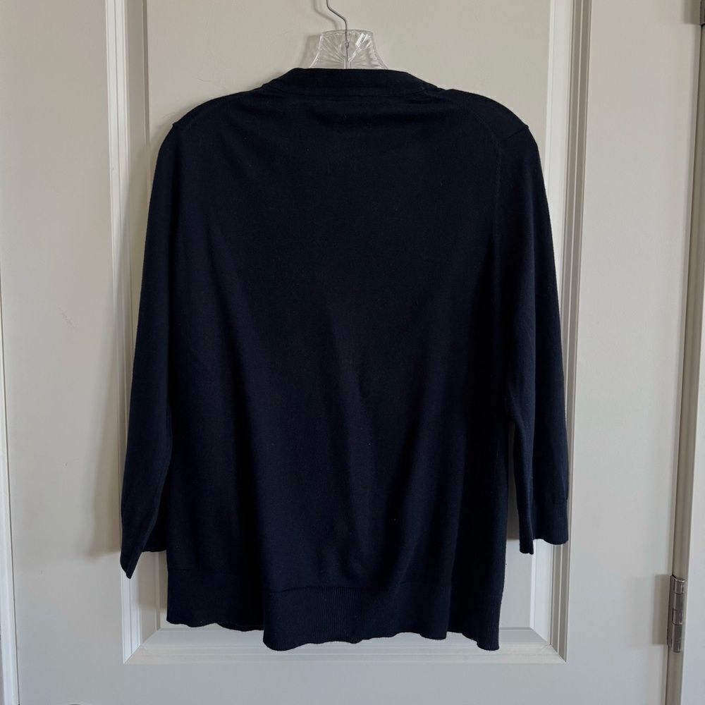 LOFT V-Neck Cardigan Sweater with bow detail - Picture 5 of 5